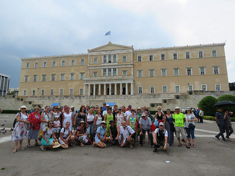 Ekipa przed odjazdem z Aten.