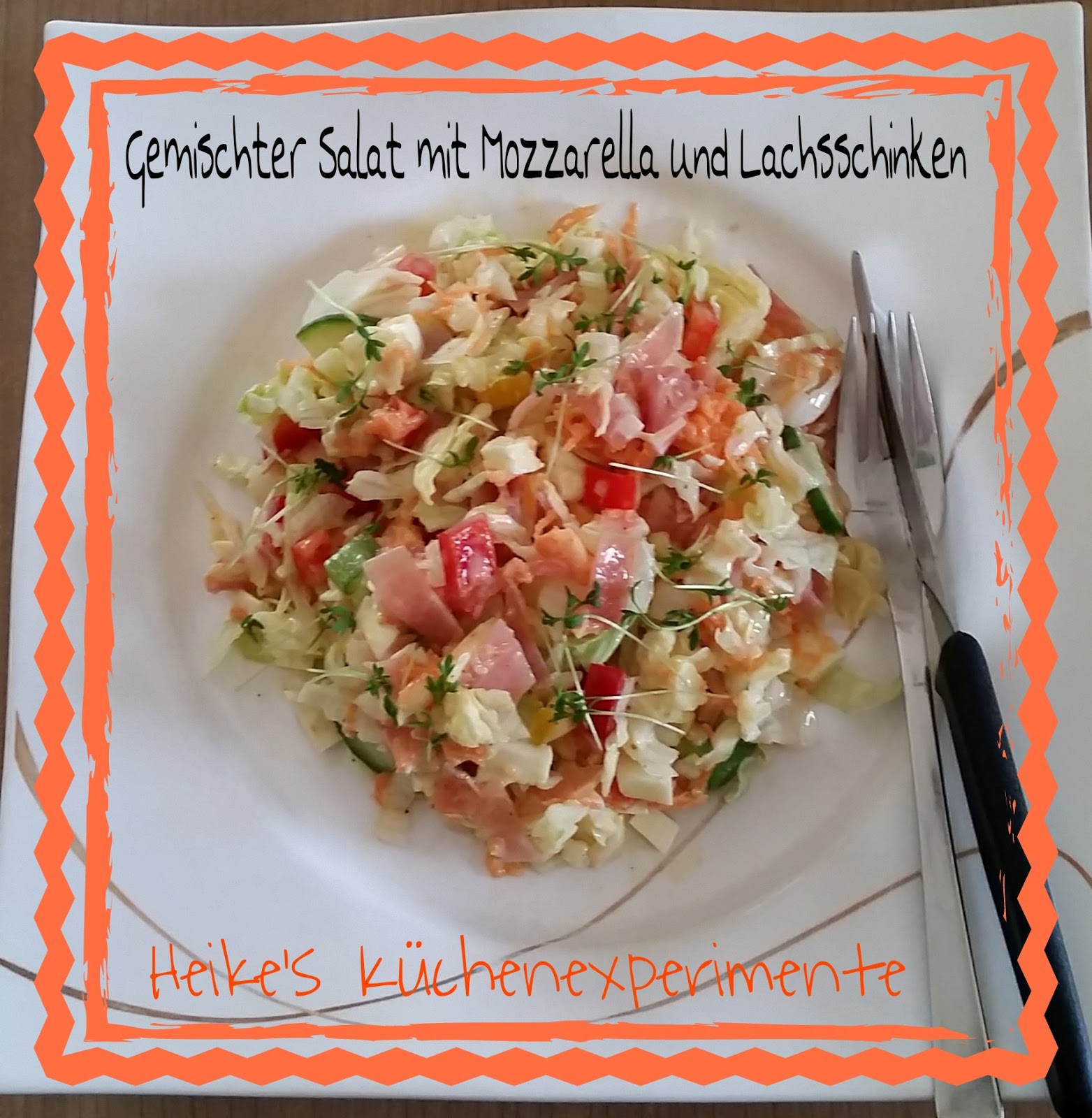 Heike&amp;#39;s Küchenexperimente ☆☆☆: Gemischter Salat mit Mozzarella und ...