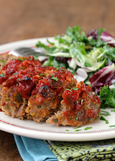 Individual Meatloaves with Chili Sauce from Karen's Kitchen Stories