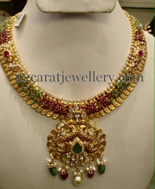 Semi Precious Swirls Necklace Jewellery Designs