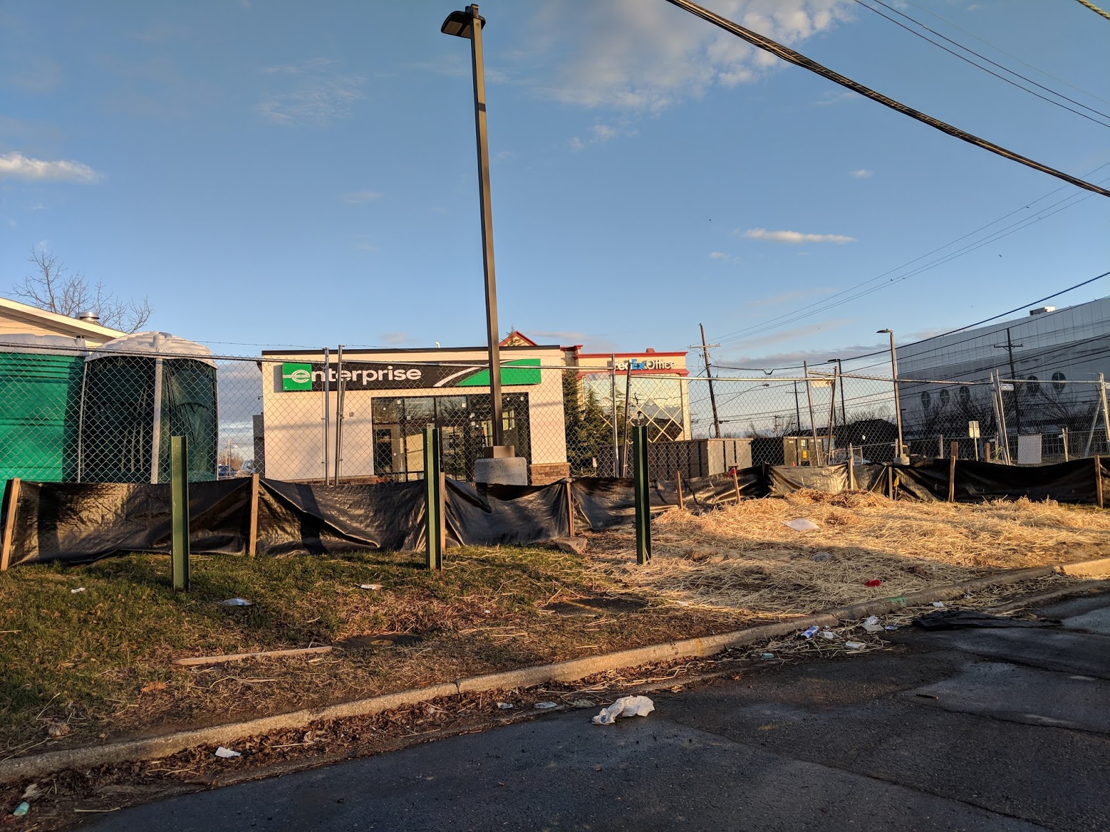 Rockville Nights New Enterprise rental car location under construction