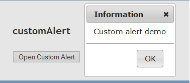 Web Development: Custom alert dialog