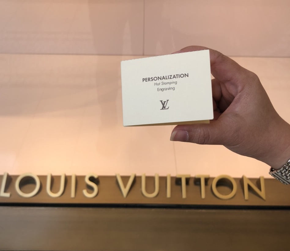 Happy With Louis Vuitton's Complimentary Hot Stamping Service - La Jolla Mom