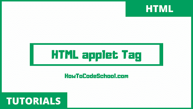 HTML applet Tag