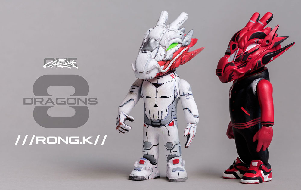 SpankyStokes, Dragon, Designer Toy (Art Toy), Action Figure, Graffiti, Limited Edition, Online Sale, 8 Dragons Series - Rong-K resin art figure by SubyOne