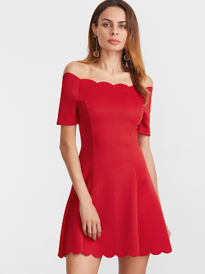 vestido rojo zara 