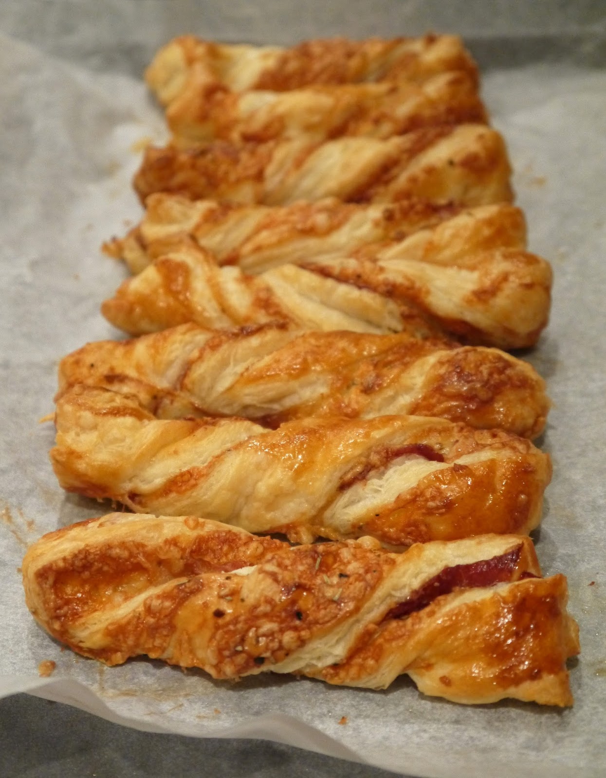 Herby Parma Ham Cheesey Twists! The Betty Stamp