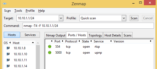 Hosted scan. Hosted scan