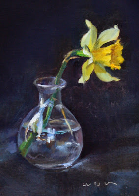 painting of a daffodil by Jaosn Waskey