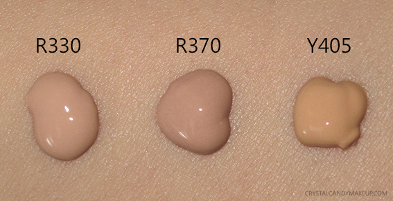 Make Up For Ever Water Blend Foundation R330 R370 Y405 Photos Swatches MUFE