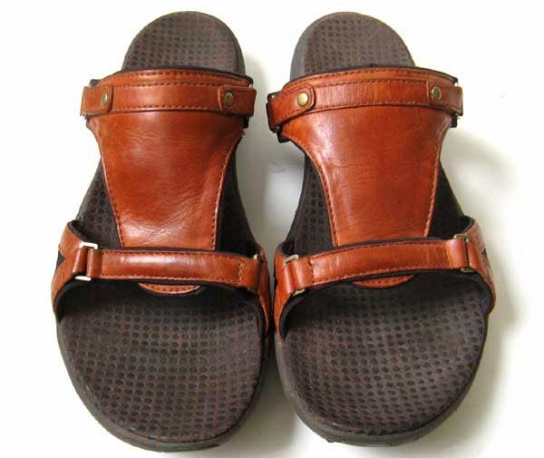 merrell brown leather sandals