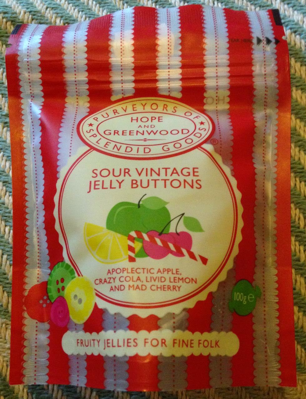 FOODSTUFF FINDS Hope and Greenwood Sour Vintage Jelly Buttons