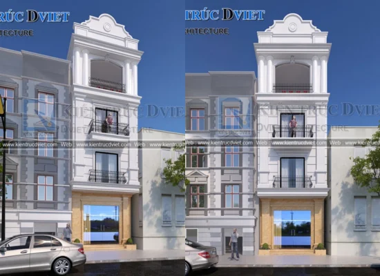 desain tampak depan rumah klasik 3 lantai