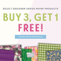  Buy 3, Get 1 Free Designer Series Paper Stampin' Up! Promotion