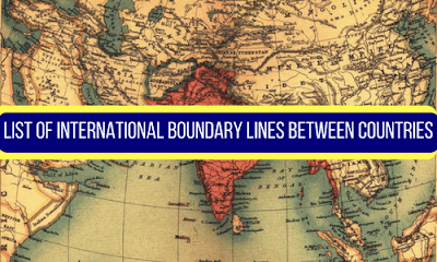 List of International Boundary Lines between Countries - BankExamsToday
