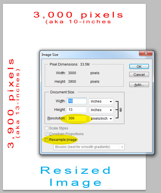 Mike Mitchell Online Book Covers Resizing Images (Pixels vs Inches)