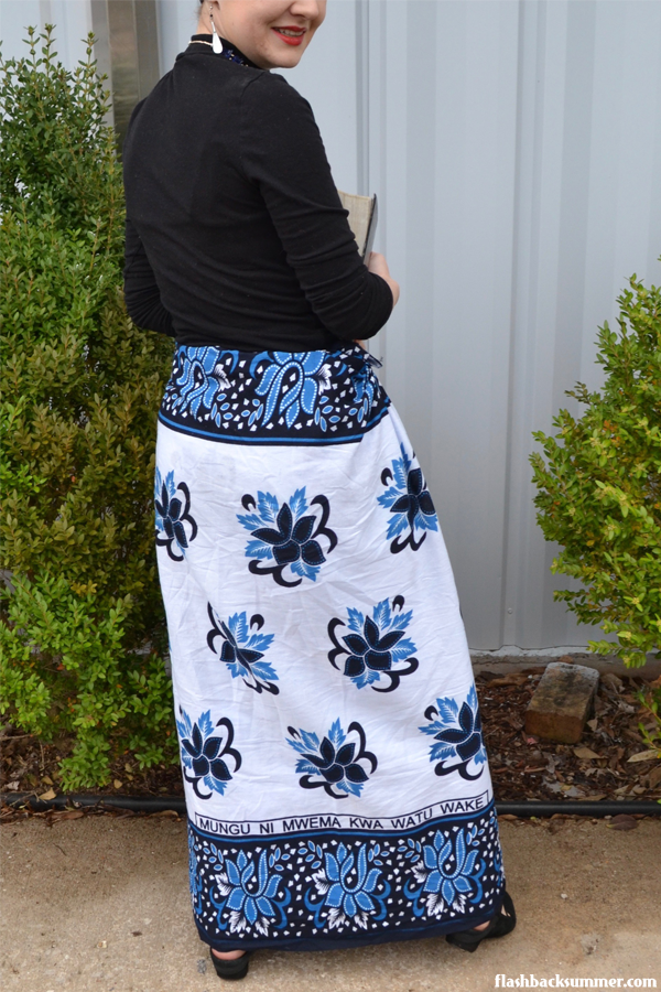 Flashback Summer: This Is My Church Khanga - Tanzania kanga fabric skirt