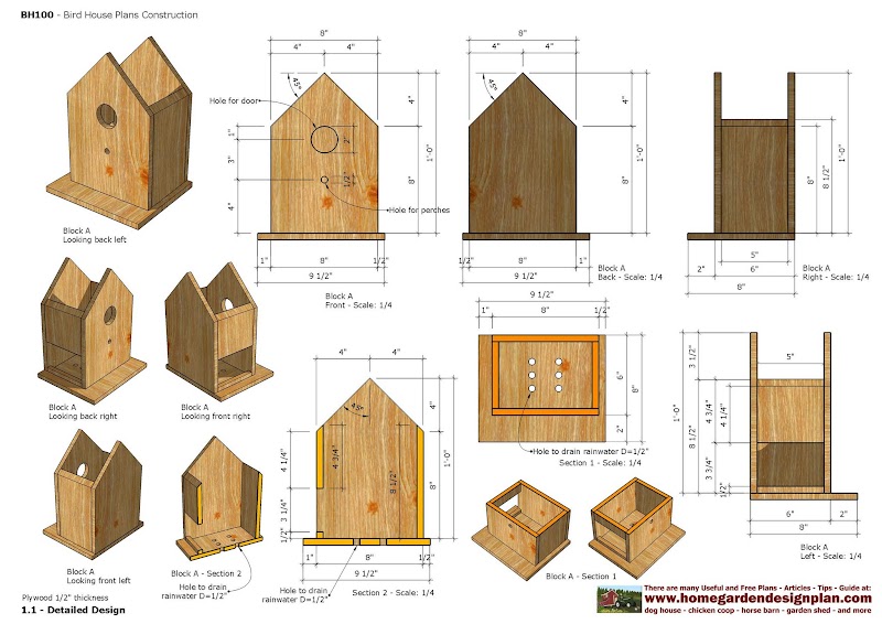 12+ Small Bird House Plans, New!