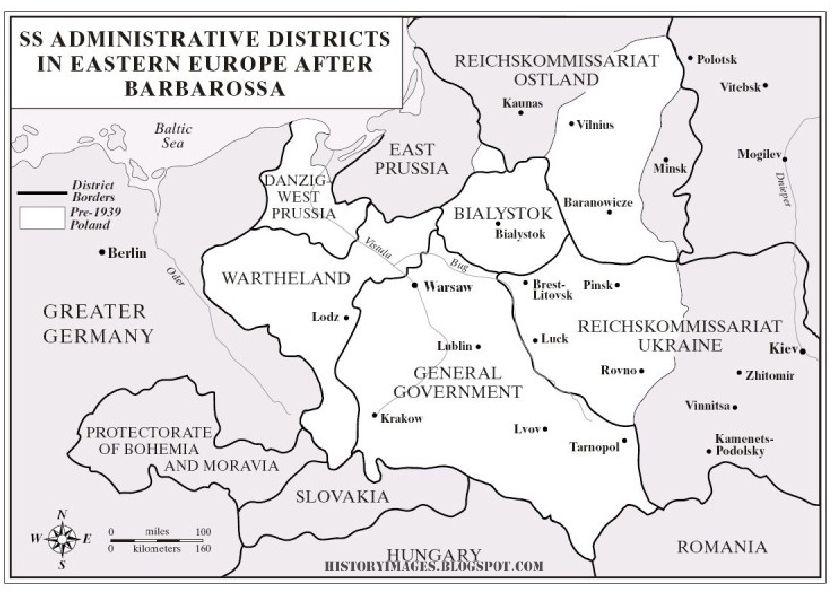 Карта рейхскомиссариата московия