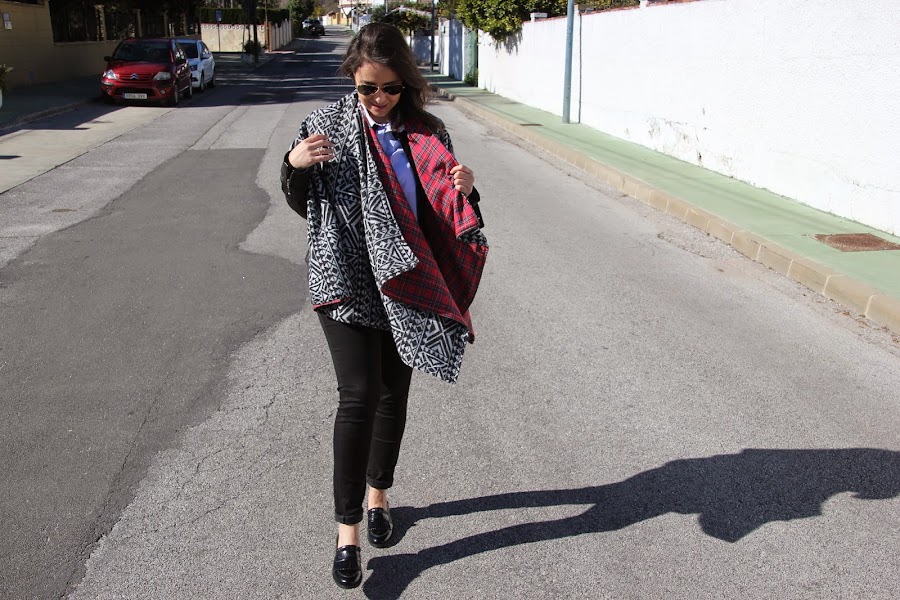 diy poncho reversible como hacer patrones gratis