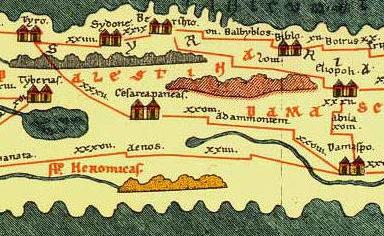Pura Kastigá: EL MAPA DE PEUTINGER O "TABULA PEUTINGERIANA"