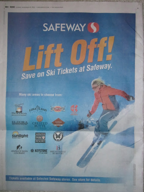 Colorado Ski Deals and Bargains: 2012 - 2013 Safeway Discount Ski Lift Tickets Available