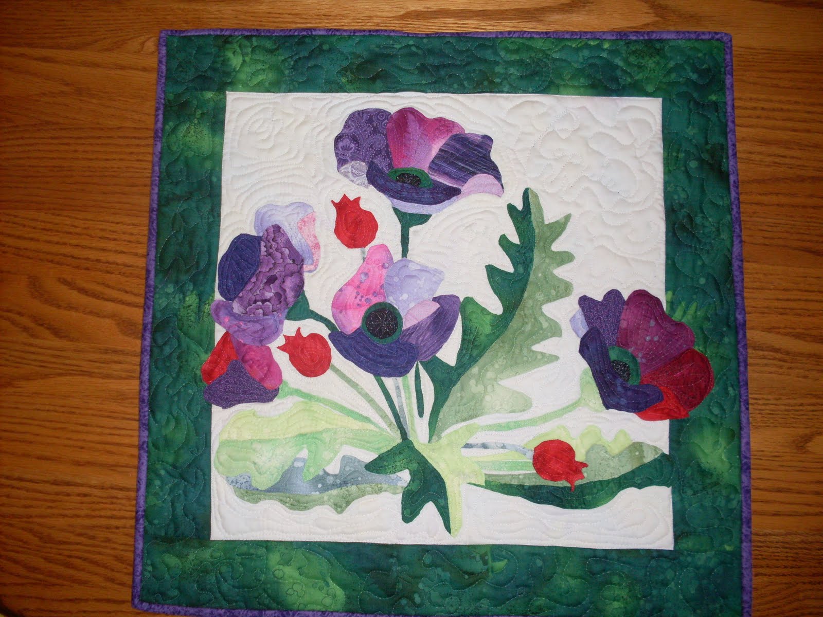 Folk Art With A Twist First Applique Quilt