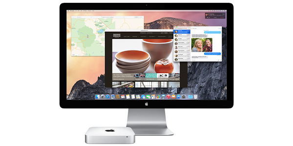 Apple Mac mini with Apple display