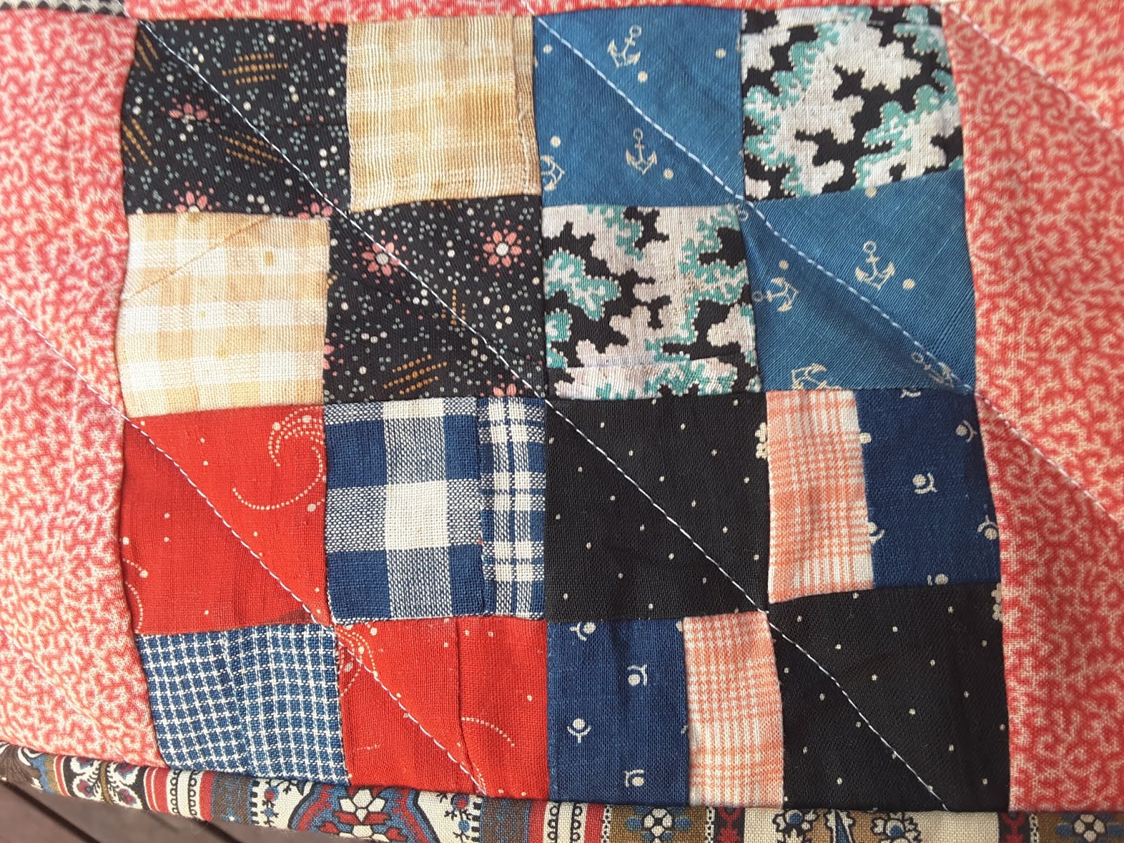 Oz Comfort Quilts. Antique Quilt Restoration Finish 1.