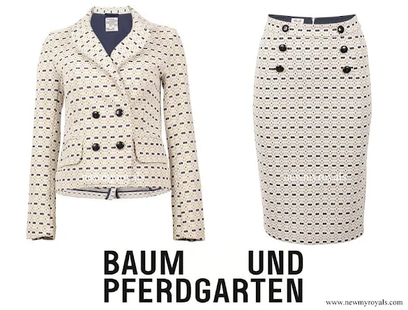 Crown Princess Victoria wore Baum Und Pferdgarten Jacey Jacket and Jakita skirt