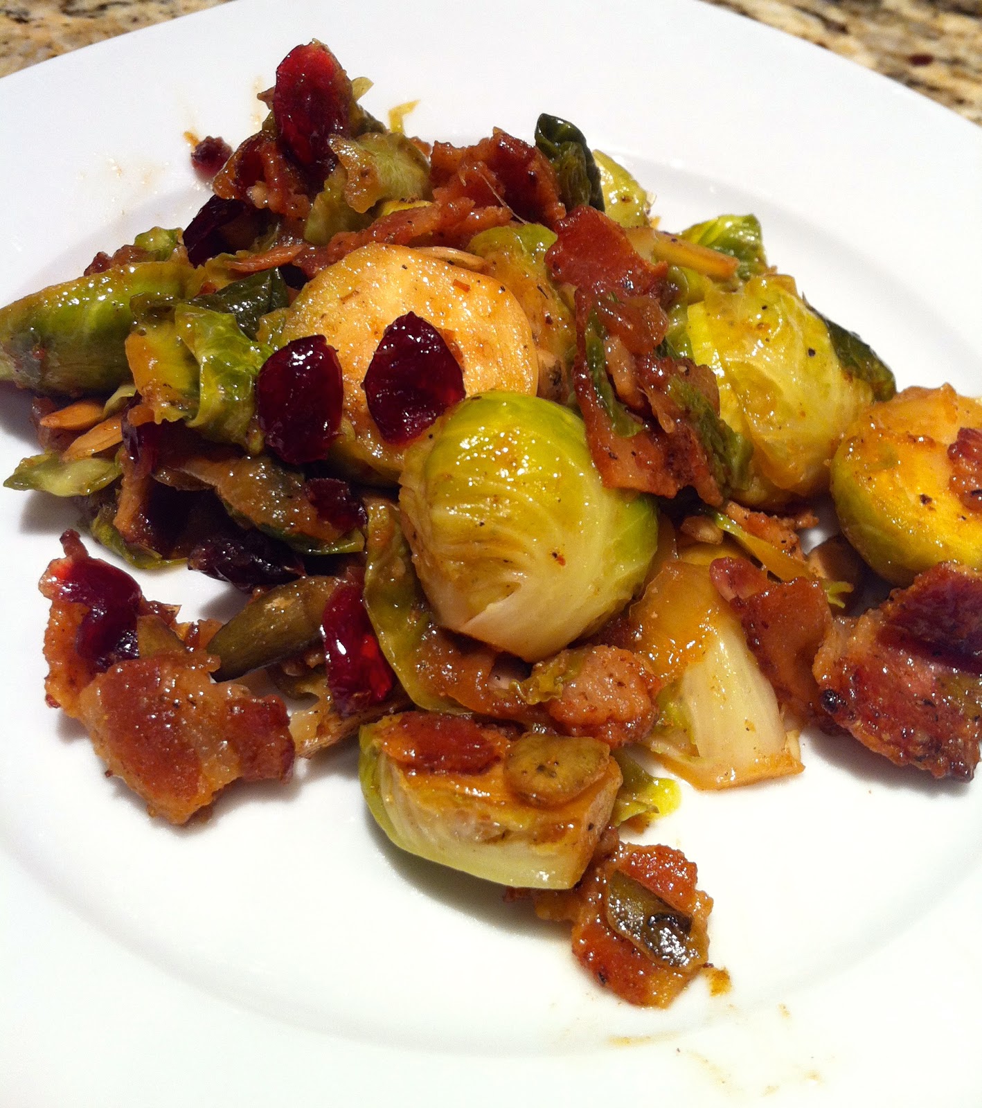 Buckley Bites Caramelized Onions and Bacon Brussel Sprouts