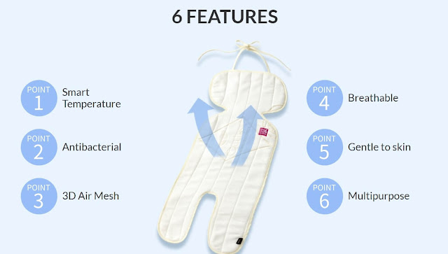 Mamaway 3D Shock Proof Universal Stroller Liner Features Mamaway 3D Shock Proof Universal Stroller Liner
