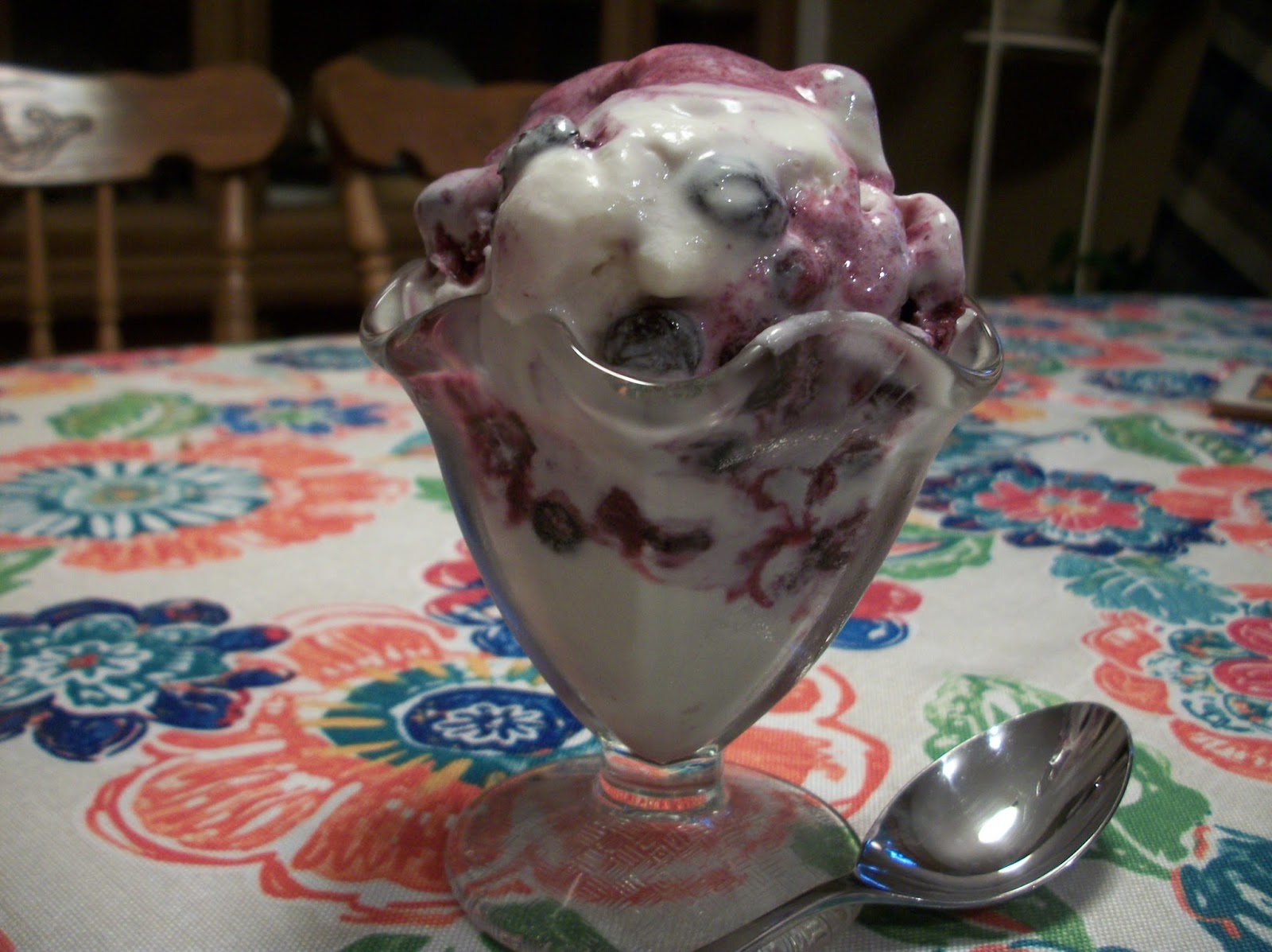 Cook with Sara Blueberry Pancake Ice Cream