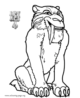 ice age coloring pages for kids