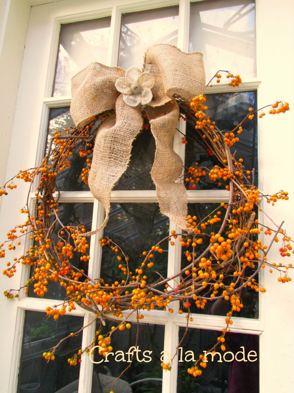 Bittersweet Vine Wreath Crafts a la mode