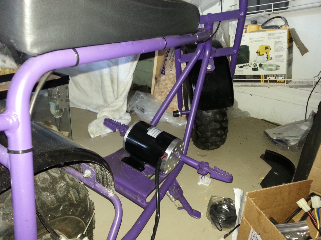 Electric MiniBike Conversion The making of a battery tray...