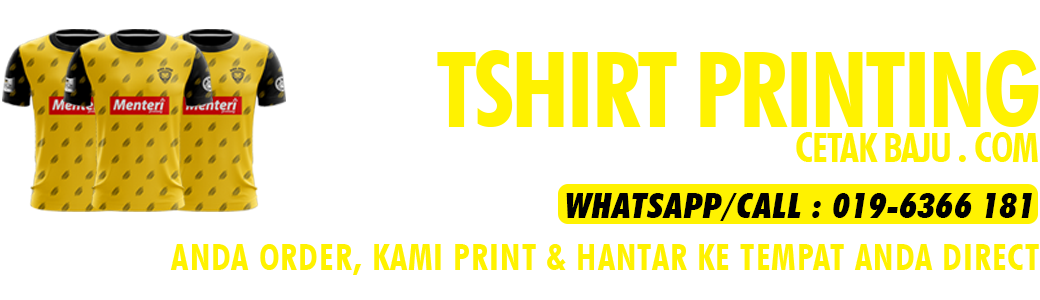 Tshirt Printing Cetak Baju Online - MenteriPrinting.com