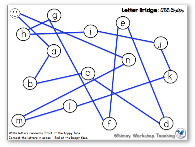 Number Bridge - a No Prep game for math or literacy skills that is easily differentiated each time you play
