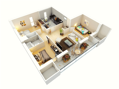 Denah rumah minimalis modern terbaru
