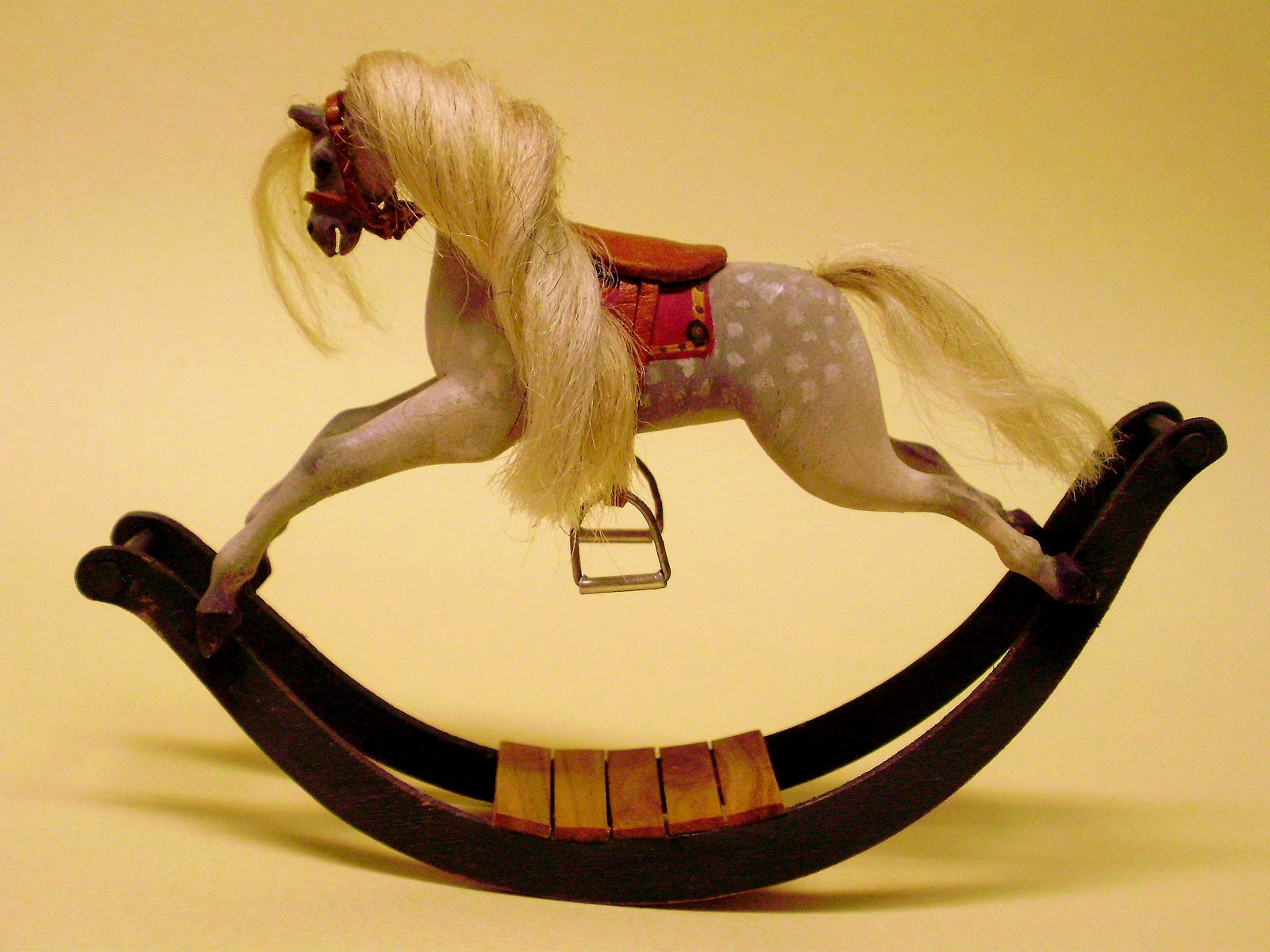 Miracle Chicken: Old English rocking horse