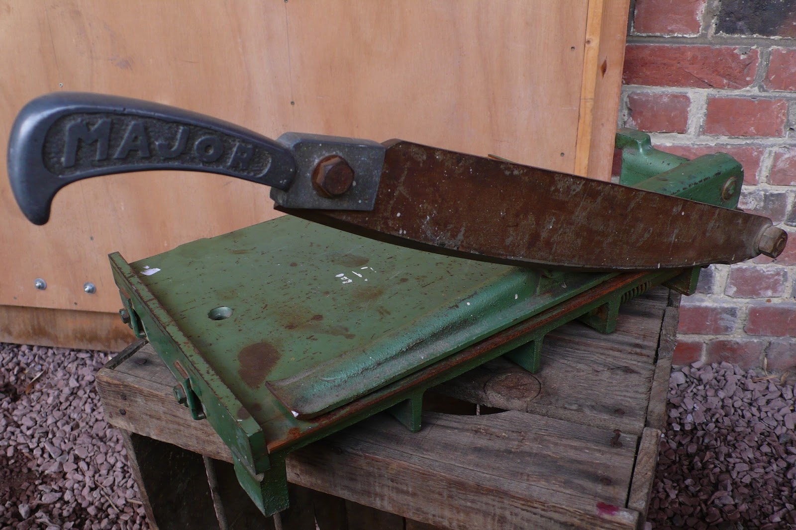 Massicot Ancien De Marque A. Foucher - Pour Reliure, Atelier, Librairie, Outil Vintage