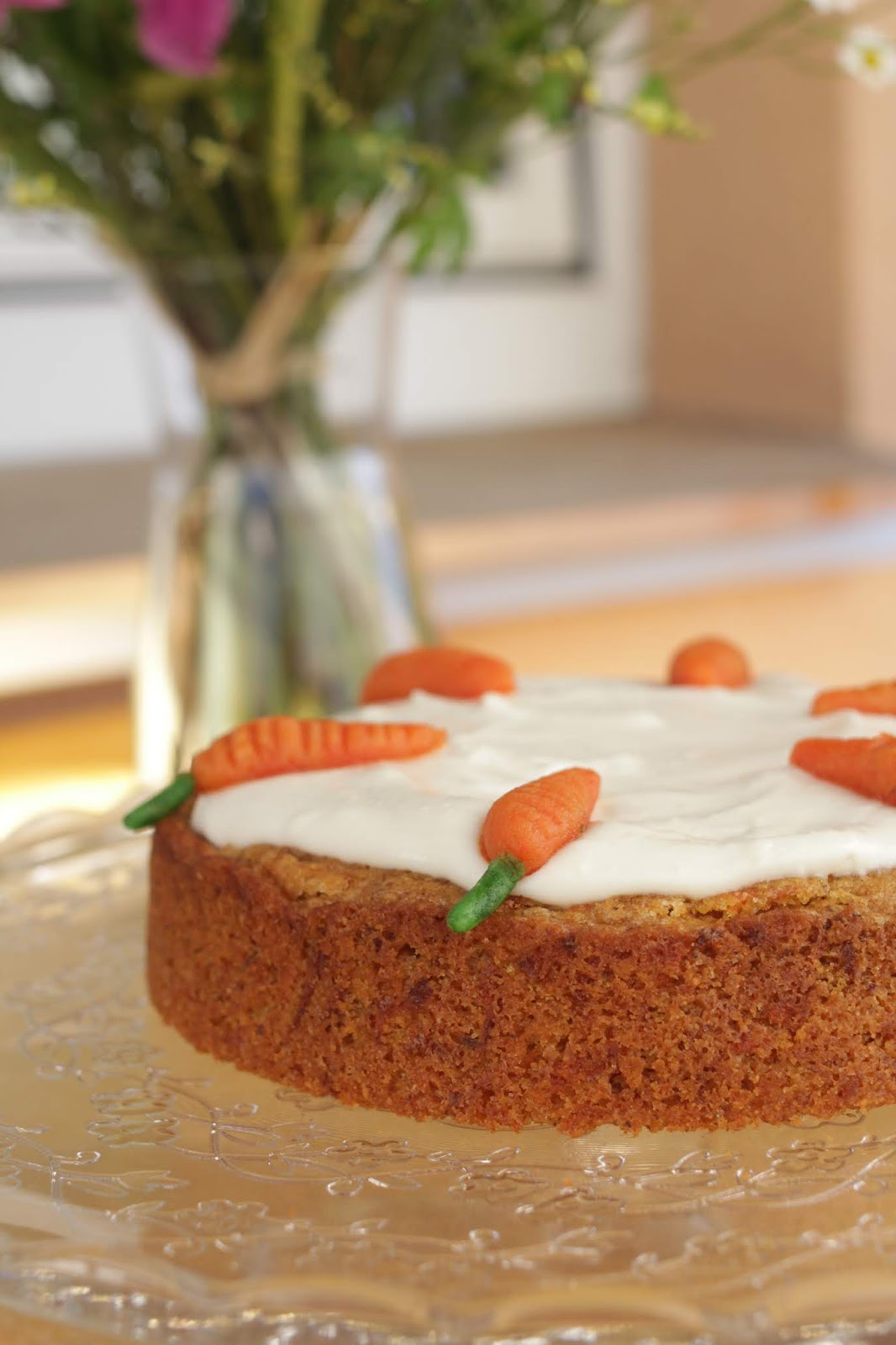 Möhrenkuchen mit Frischkäsecreme und Ingwer | Küchenliebelei