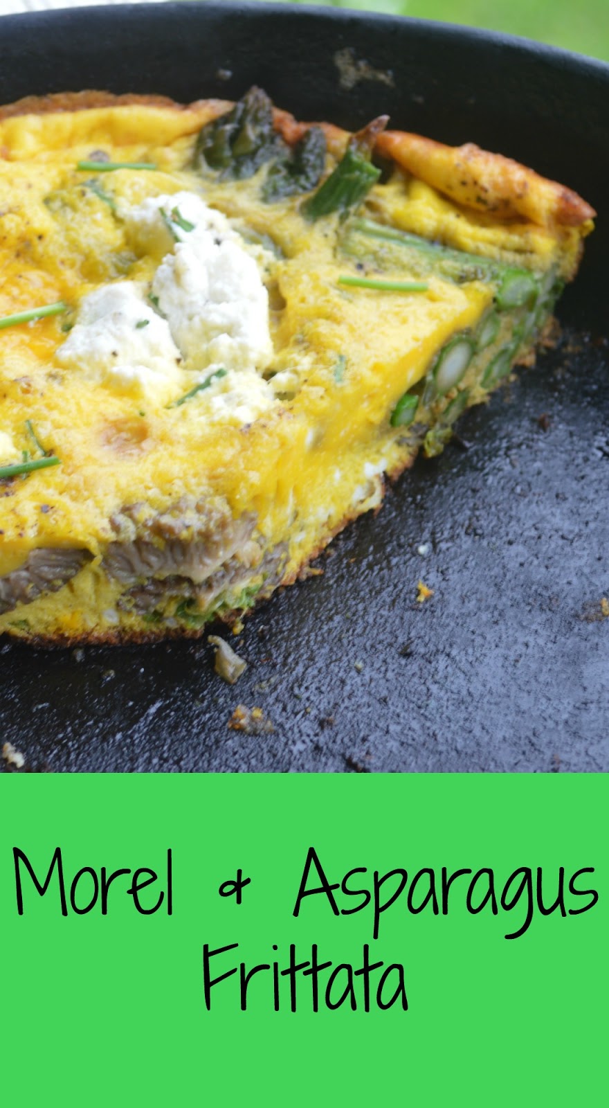 Big Rigs 'n Lil' Cookies Morel & Asparagus Frittata