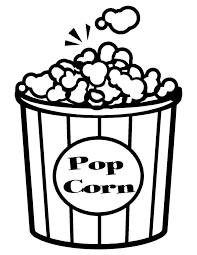Popcorn coloring pages 4