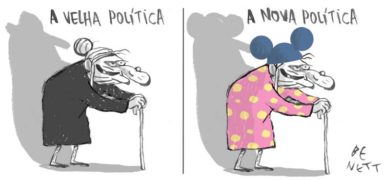Blog de Geografia: Charge do Benett - A Velha Nova Política