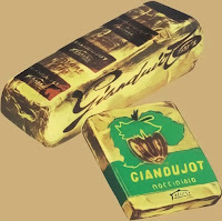 Pietro's original Giandujot hazelnut 'chocolate' bars