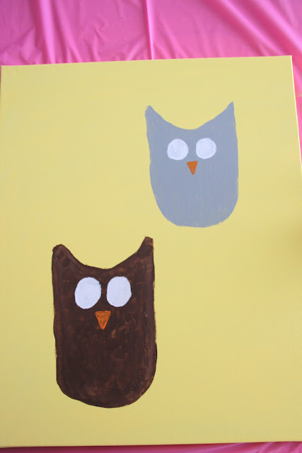 Coffee, Chaos, and Contentment: Homemade Handprint Owl Art