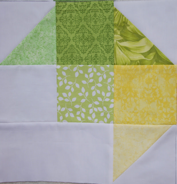 Rainbow rose QAL green corner