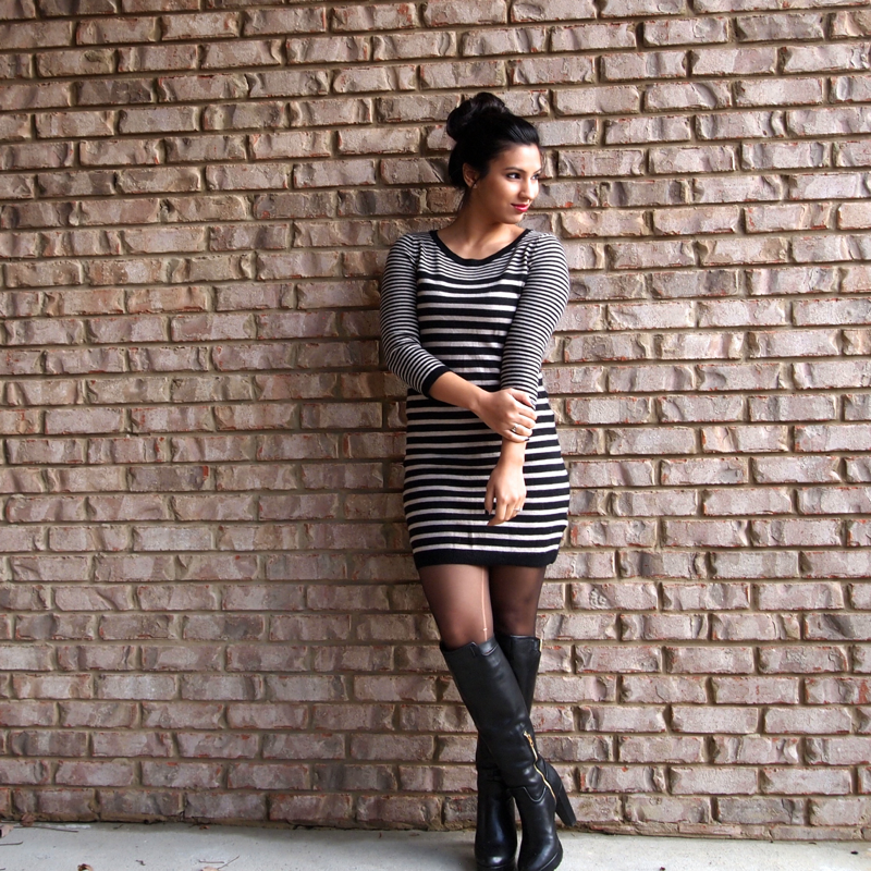 Striped Tight Dress