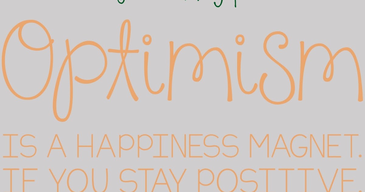 Free Printable Optimism Worksheet